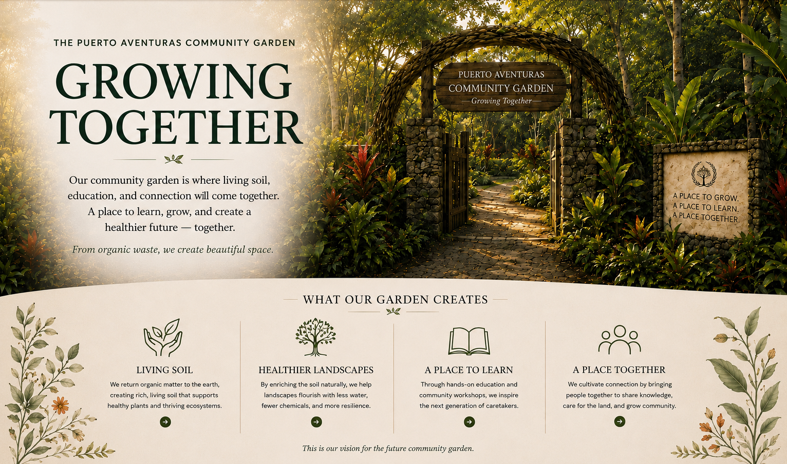 The Puerto Aventuras Community Garden